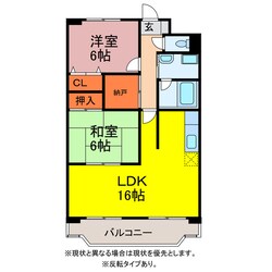 フロールⅠの物件間取画像